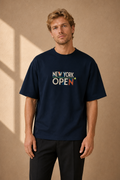 T-shirt New York Tennis Monumental 20. design textile unisexe [color:navy] [view:front]