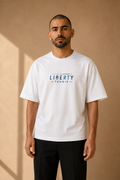 T-shirt New York Tennis Lettres espacées 24. design textile unisexe [color:white] [view:front]