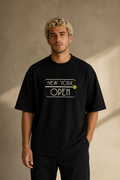 T-shirt New York Tennis Monumental 36. design textile unisexe [color:black] [view:front]