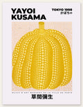 Affiche Citrouille jaune sur crème — Yayoi Kusama