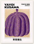 Affiche Citrouille Violette à pois Art Japonais — Yayoi Kusama — vue catalogue