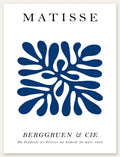 Affiche Corail Bleu Symetrique Papiers Decoupes — Henri Matisse — vue catalogue