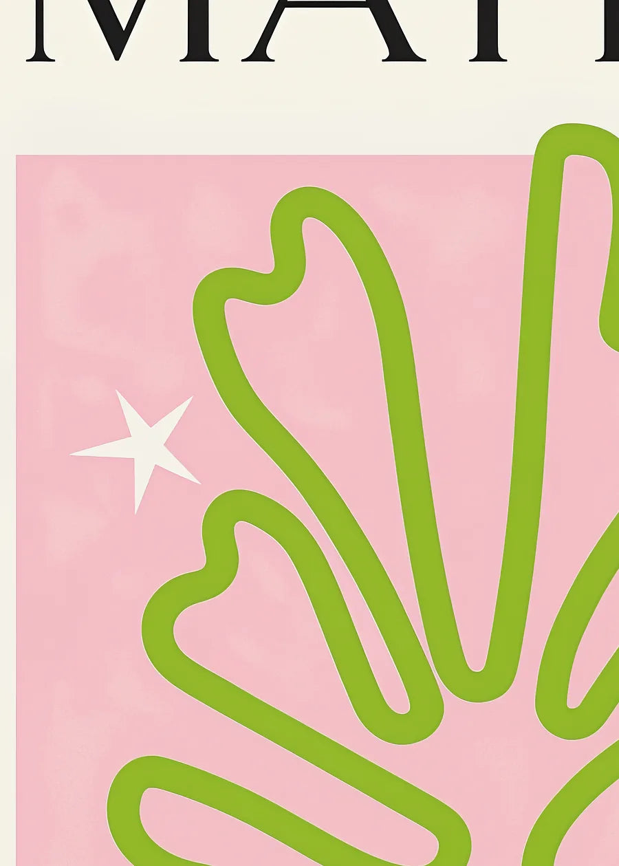 Affiche Corail Vert Oasis Papiers Decoupes — Henri Matisse — détail de l'œuvre