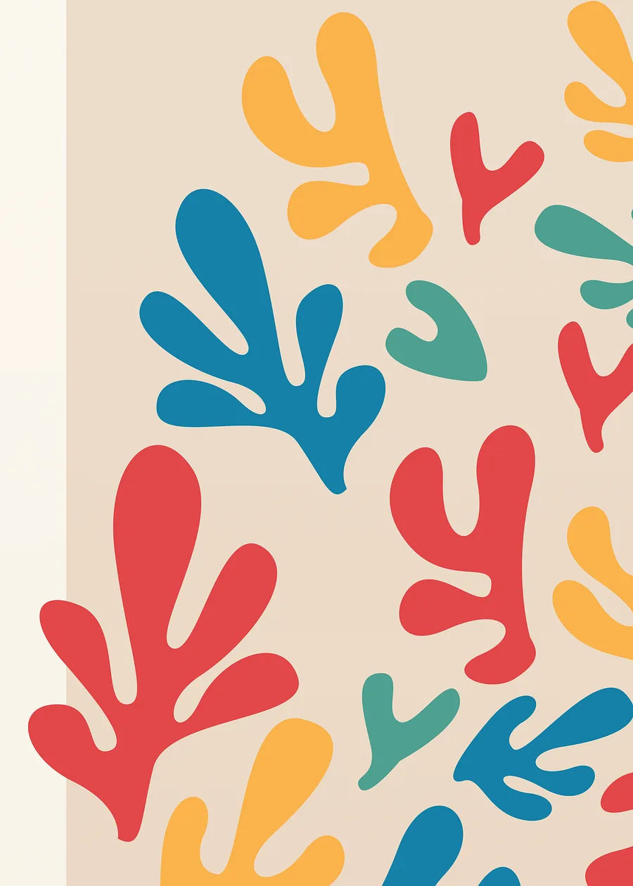 Affiche Corails Multicolores Papiers Decoupes — Henri Matisse — détail de l'œuvre
