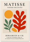 Affiche Disque Branche et Corail Rouge Papiers Decoupes — Henri Matisse — vue catalogue