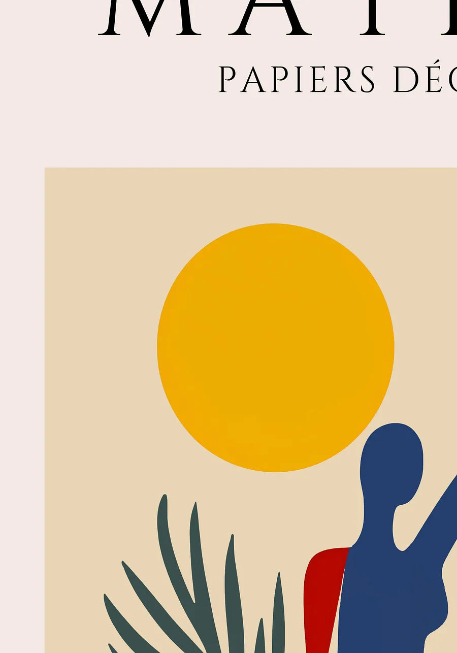 Affiche Femme au Bras Leve Papiers Decoupes — Henri Matisse — détail de l'œuvre