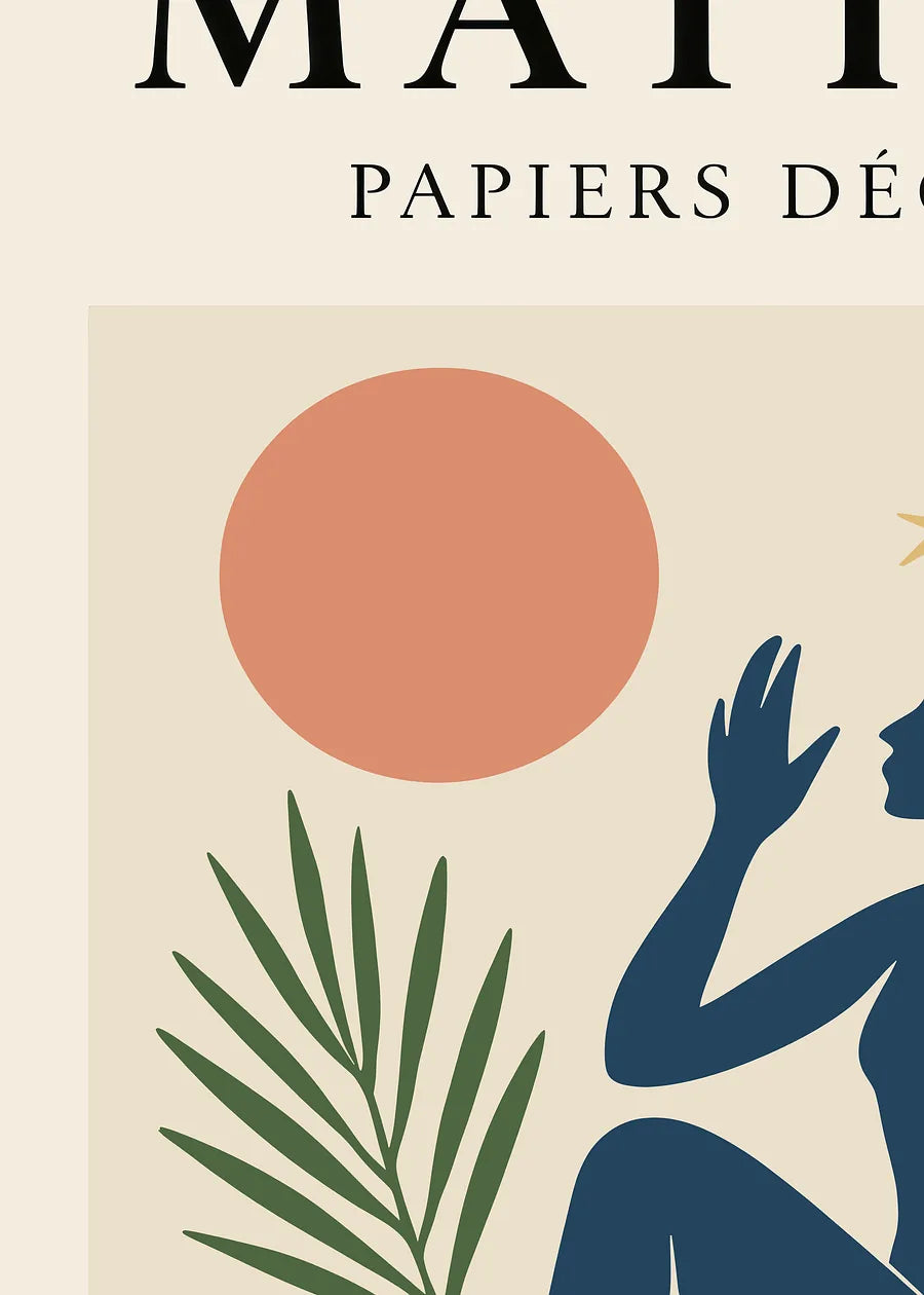 Affiche Femme Lune et Etoile Papiers Decoupes — Henri Matisse — détail de l'œuvre