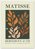 Affiche Feuillages Orange sur Vert Papiers Decoupes — Henri Matisse — vue catalogue