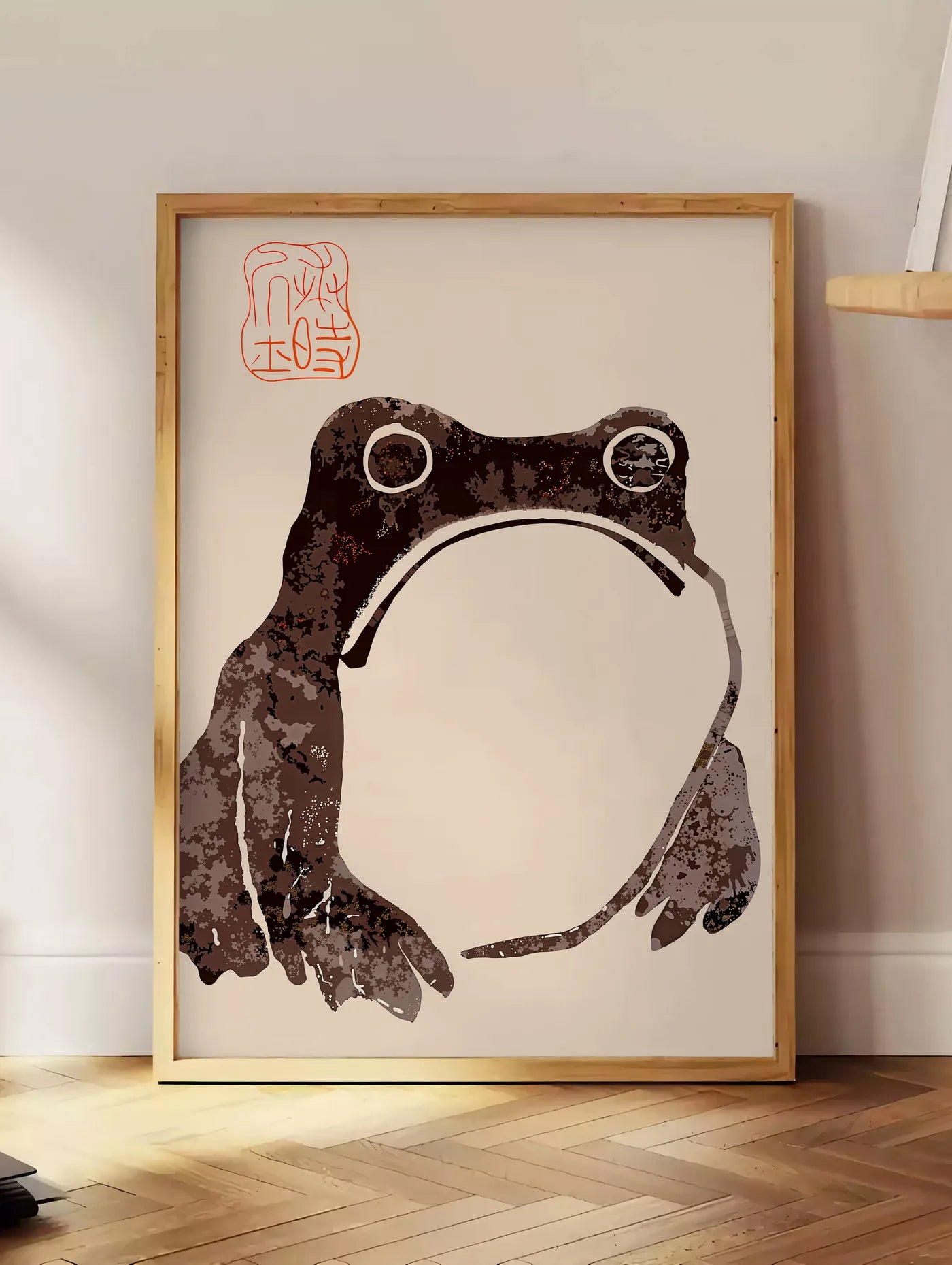 Affiche Grenouille de Matsumoto Hōji — Estampe japonaise