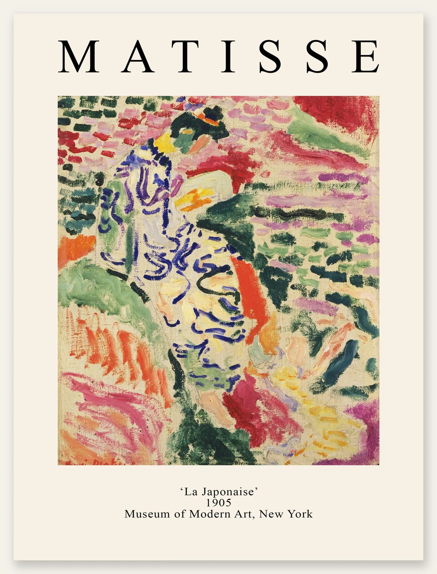 Affiche La Japonaise 1905 Fauve — Henri Matisse — vue catalogue