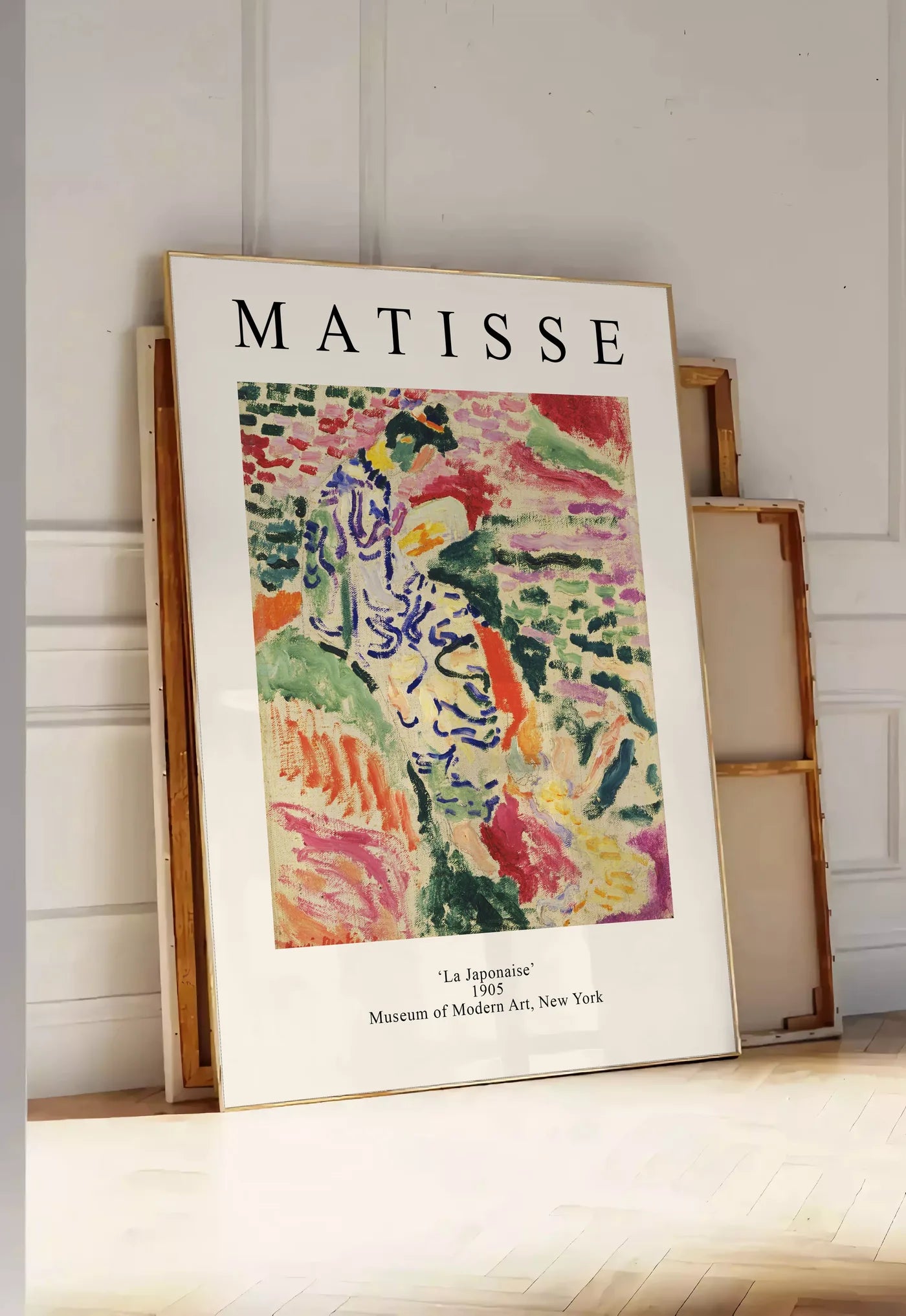 Affiche La Japonaise 1905 Fauve — Henri Matisse — mise en situation dans une entrée