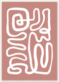 Affiche Ligne Continue Terracotta Abstraite — Henri Matisse — vue catalogue