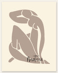 Affiche Nu Assis Taupe Papiers Decoupes — Henri Matisse — vue catalogue