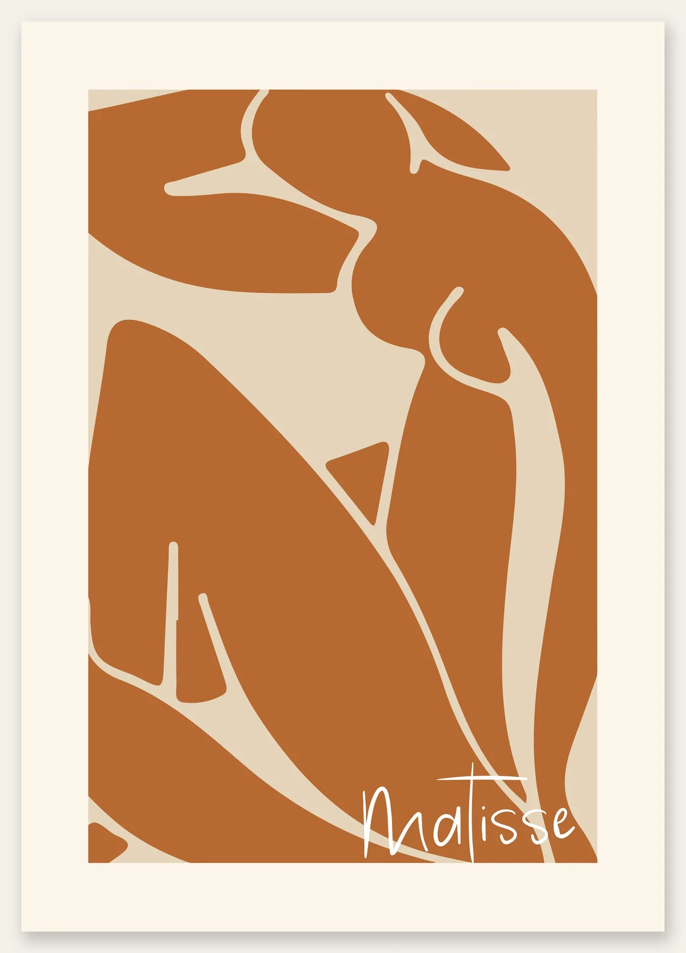 Affiche Nu Assis Terracotta Papiers Decoupes, Trait — Henri Matisse — vue catalogue