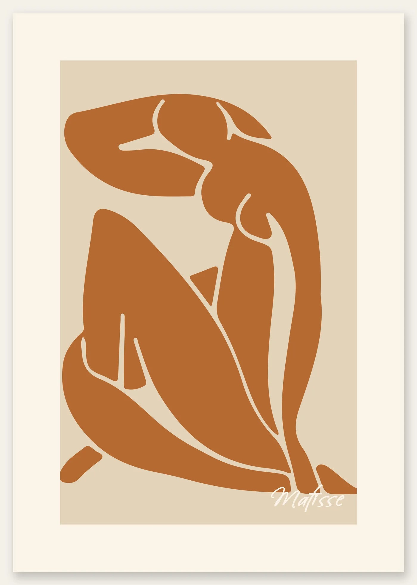 Affiche Nu Bleu II Decoupes Gouache — Henri Matisse — vue catalogue