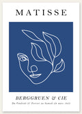 Affiche Visage au Trait Bleu Ligne Continue — Henri Matisse — vue catalogue