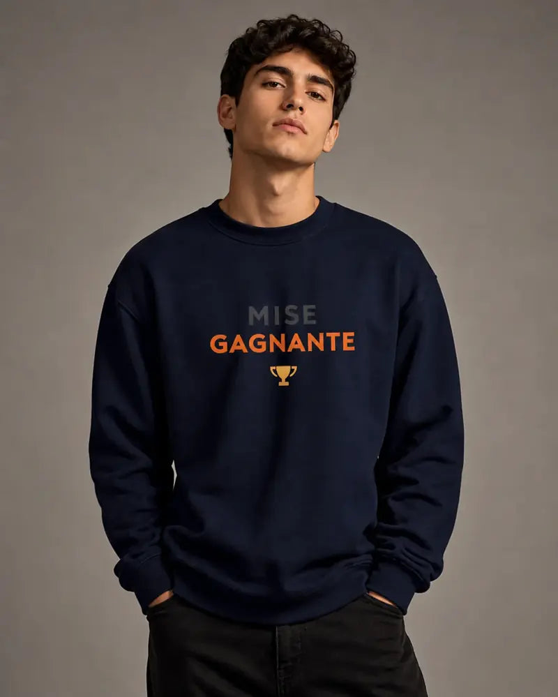 Sweat Mise Gagnante Marine