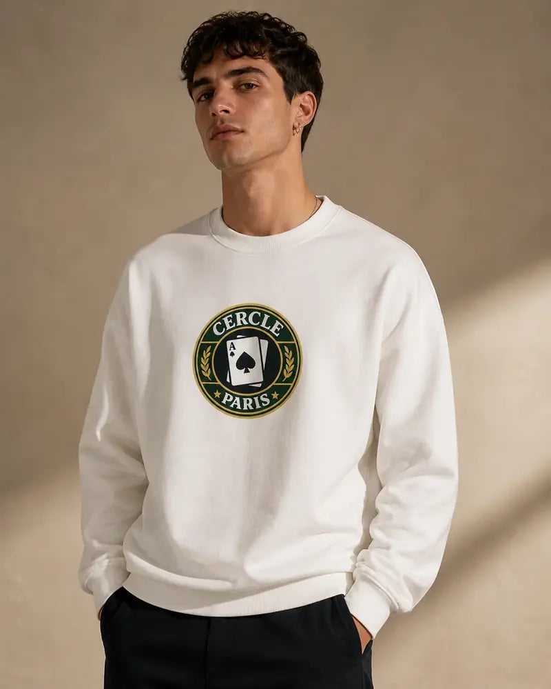 Sweat Cercle Paris Blanc