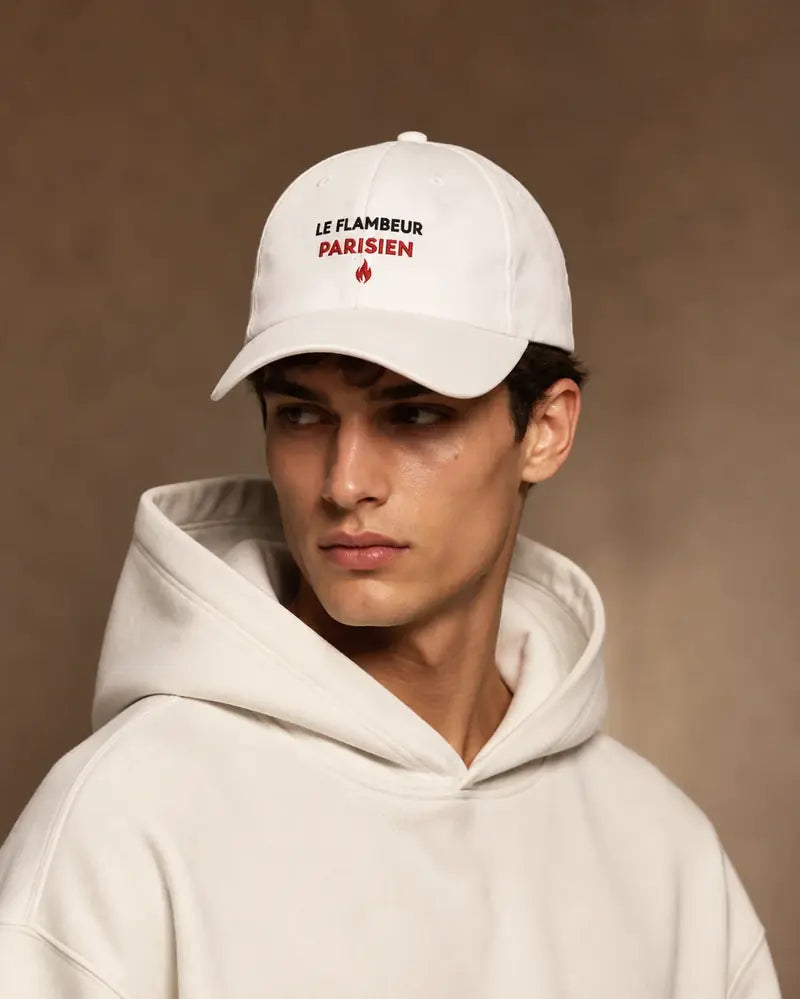 Casquette brodée Le Flambeur Blanc
