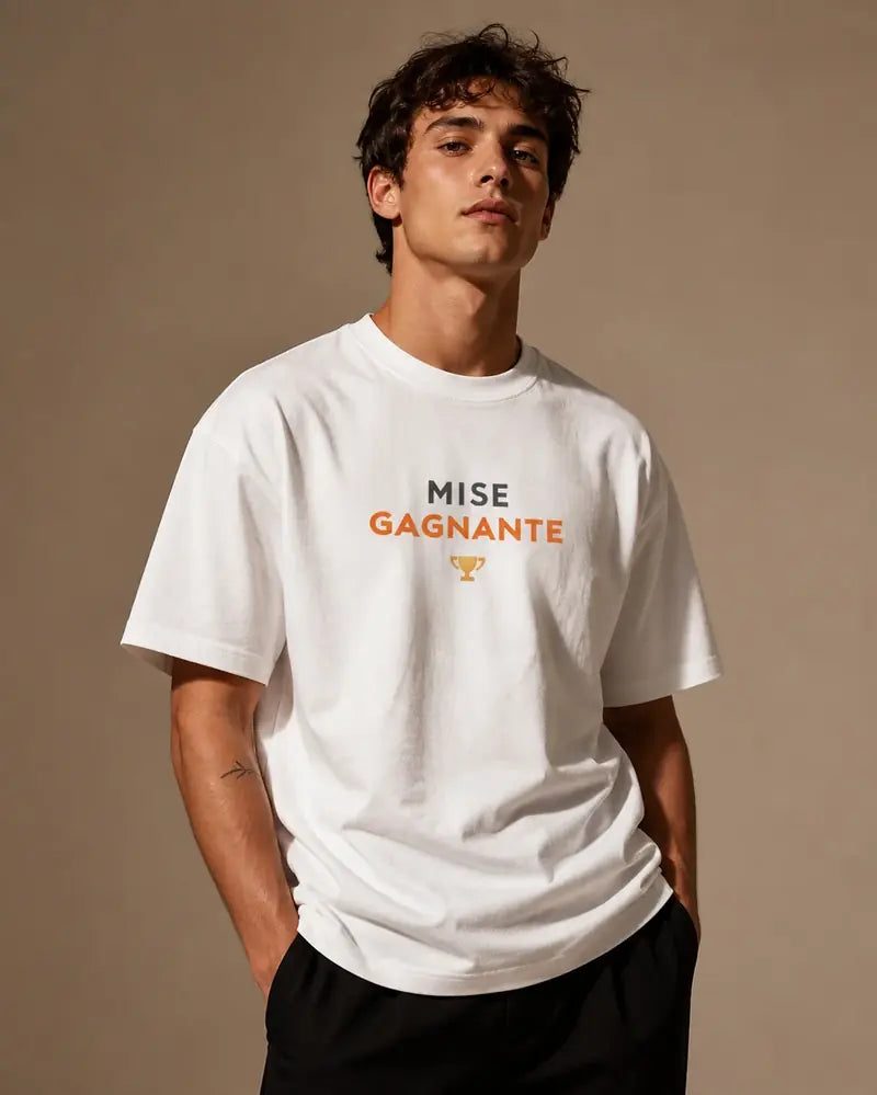 T-shirt Mise Gagnante Blanc