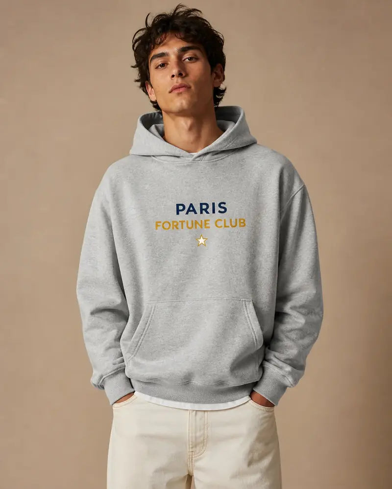 Hoodie Paris Fortune Club Gris