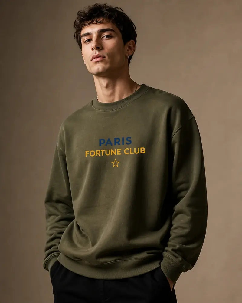 Sweat Paris Fortune Club Kaki