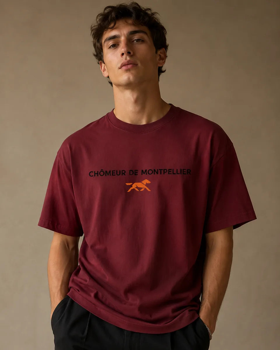 tshirt-chomeur-montpellier-burgundy
